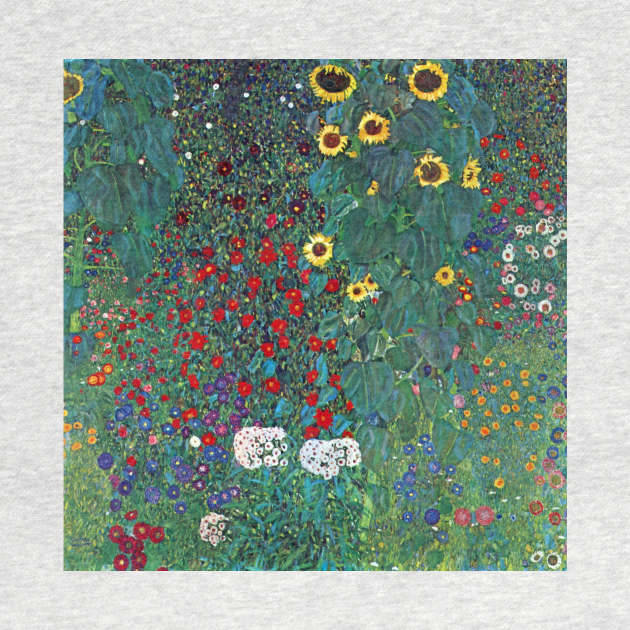 Farmergarden with Sunflower by Gustav Klimt by MasterpieceCafe